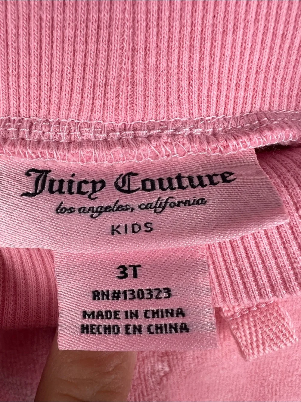 Juicy Couture Pink Velour Zip-Up Hoodie set for Kids